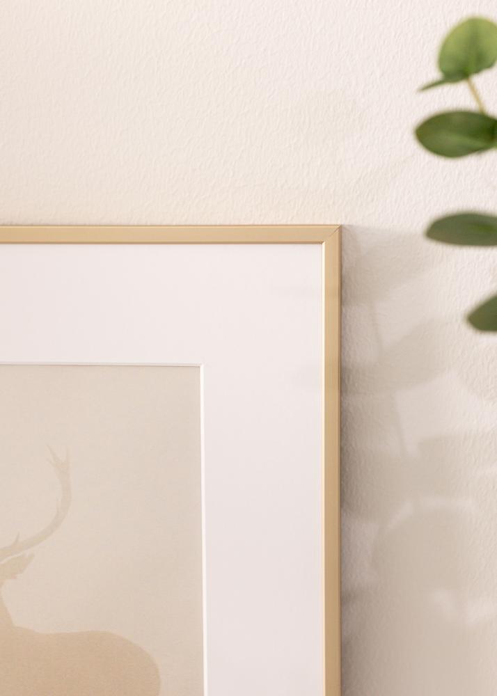 Rama aluminiowa Szkło akrylowe Mosiądz 30x40 cm