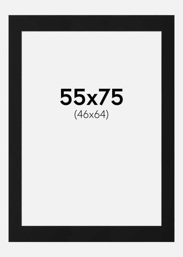 Passe-patrout Czarny Standard (Biały Rdzeń) 55x75 cm (46x64)