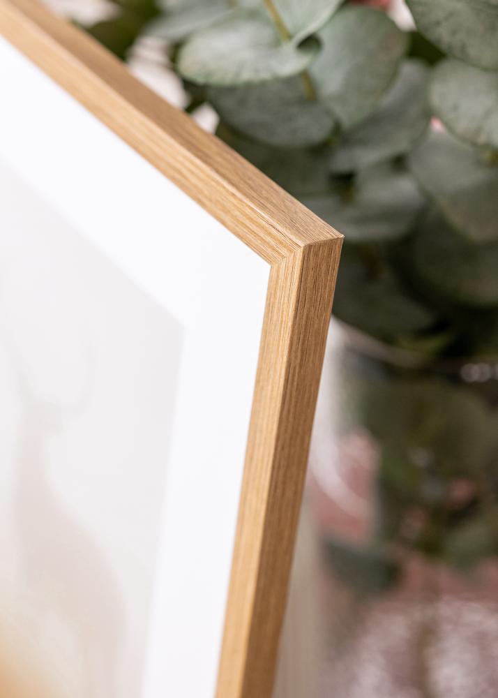 Rama Modern Szkło akrylowe Drewno tekowe 50x70 cm