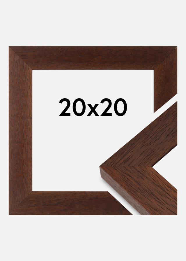 Rama Juno Szkło akrylowe Drewno tekowe 20x20 cm