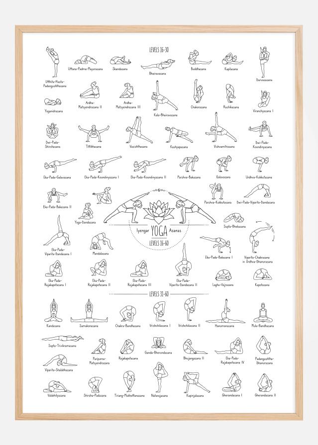 Yoga Black and White ll Plakat