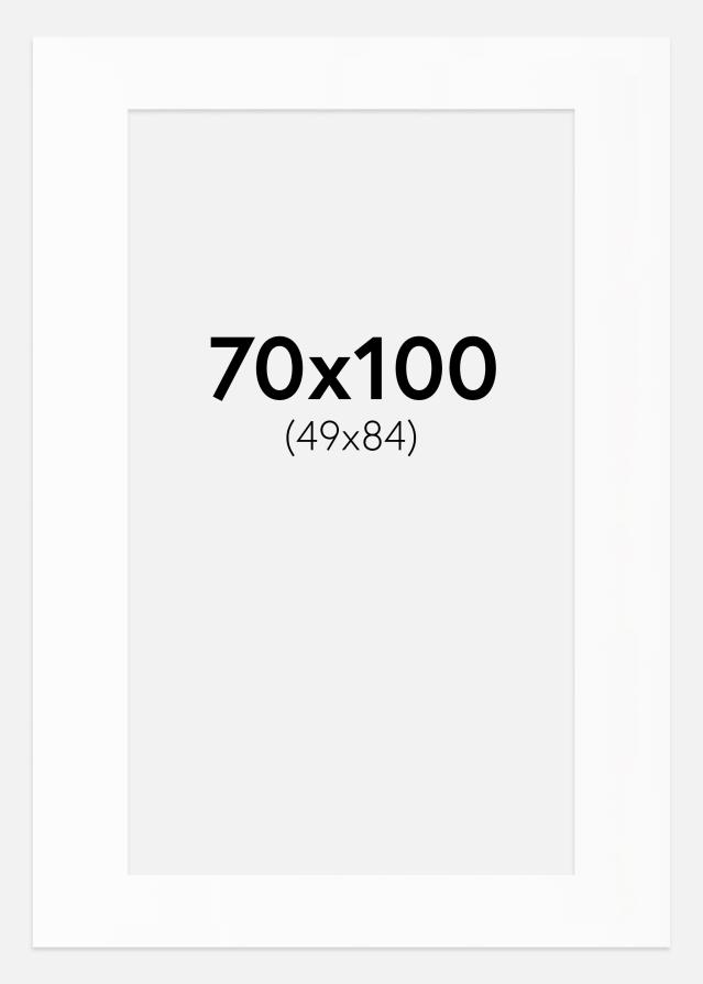 Passe-patrout Biały Standard (Białe Rdzeń) 70x100 cm (49x84)