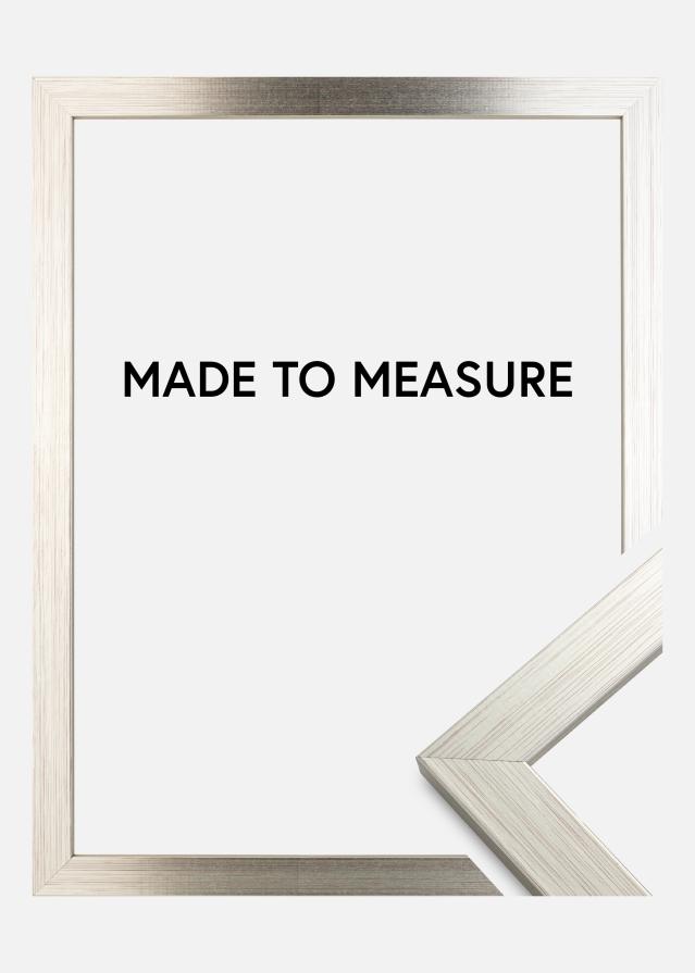 Rama Srebrny Wood - Dowolny rozmiar