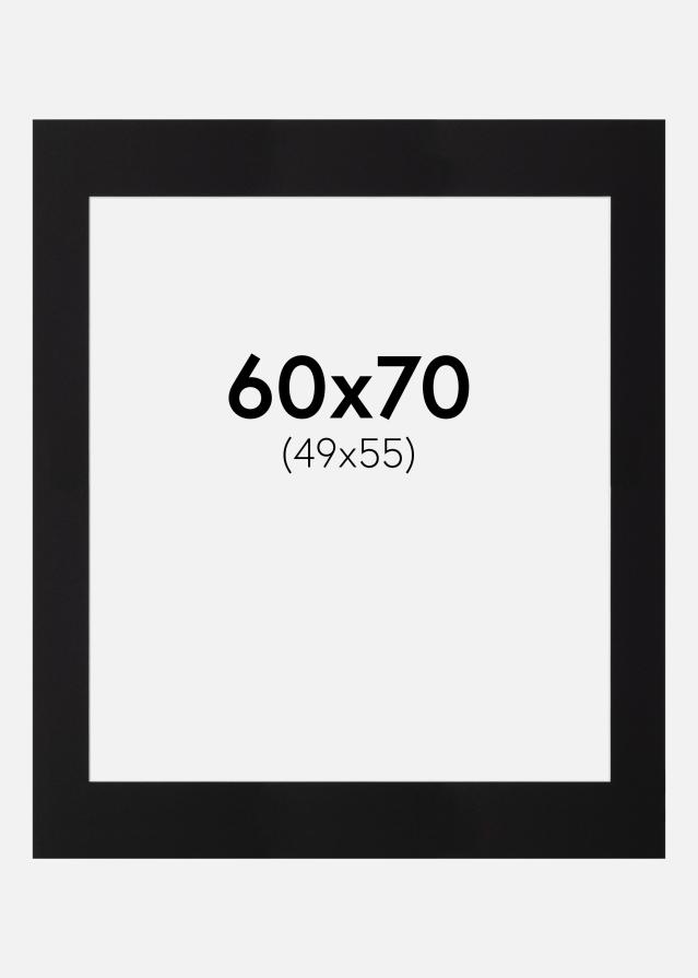 Passe-patrout Canson Czarny Biały środek 60x70 cm (49x55)
