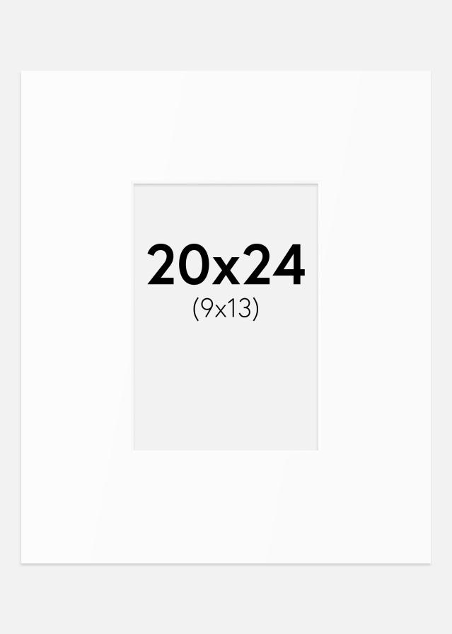 Passe-patrout Biały Standard (Białe Rdzeń) 20x24 cm (9x13)