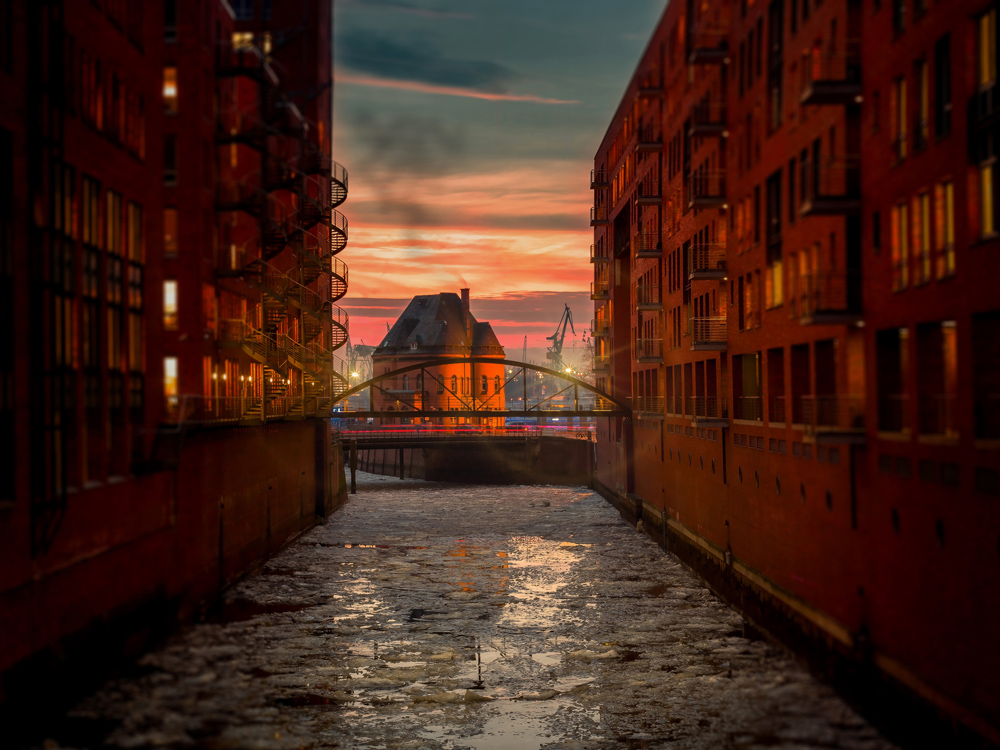 Miasto na wodzie Plakat