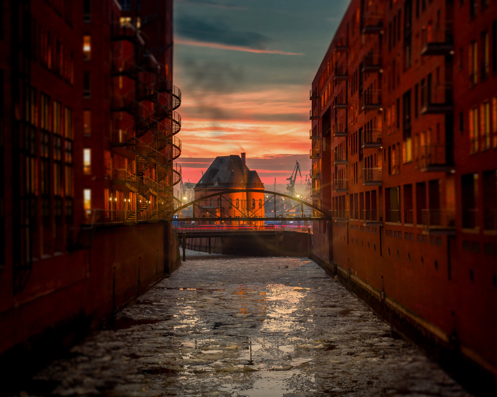 Miasto na wodzie Plakat