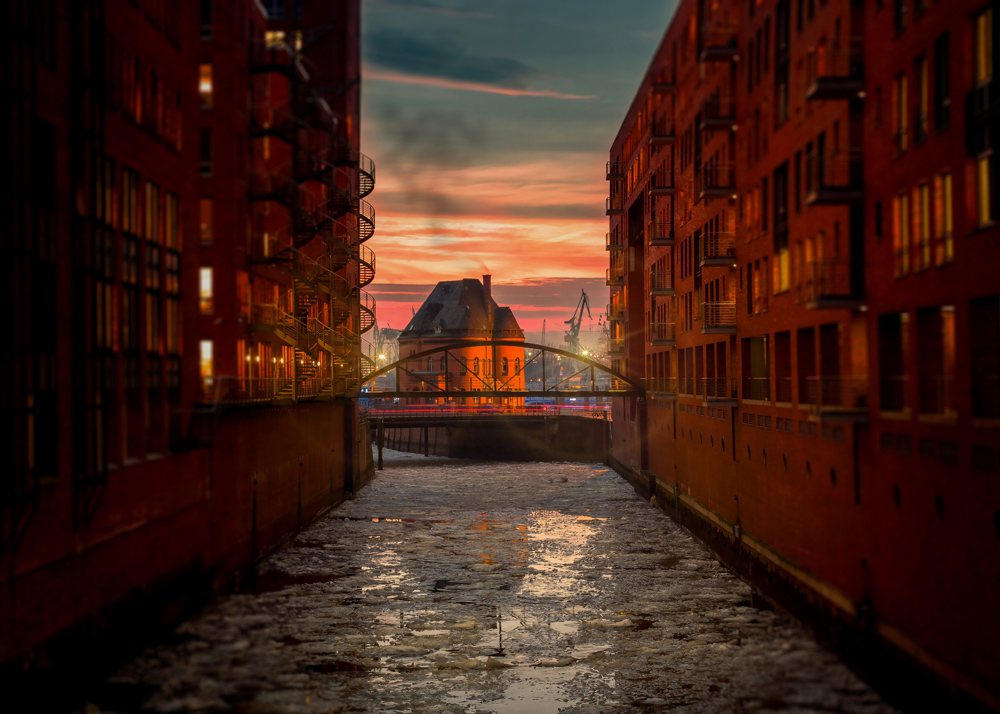 Miasto na wodzie Plakat