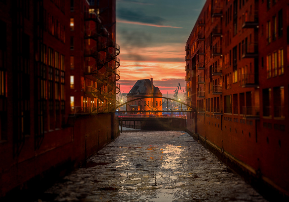 Miasto na wodzie Plakat