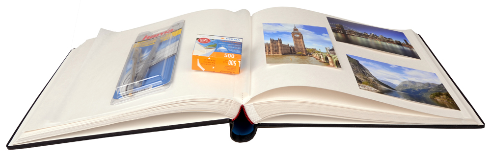 Henzo Świerk Cara Premium Album na zdjęcia Czarny - 31x33 cm (100 Białe Strony)