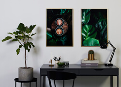 Eleganckie złote ramy pasują do niemal każdego motywu, niezależnie czy są to plakaty, czy własne zdjęcia