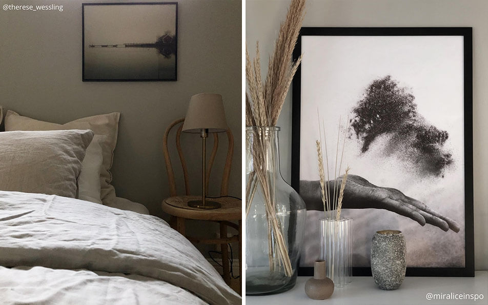 Czarne ramy - naturalne postery