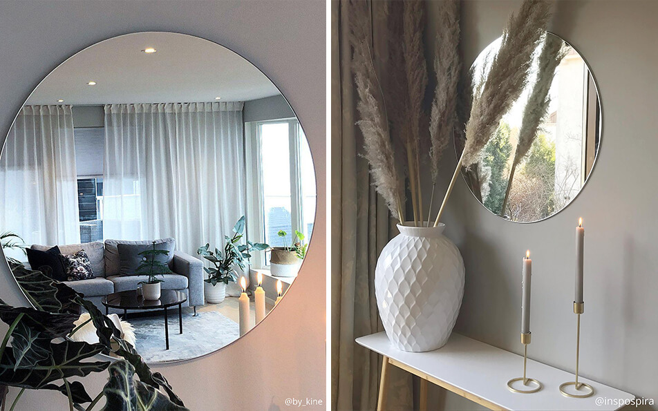 Okrągłe lustra – odbicia światła