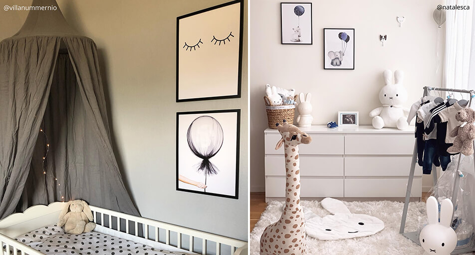 Barnrumsinredning - posters för barnrum