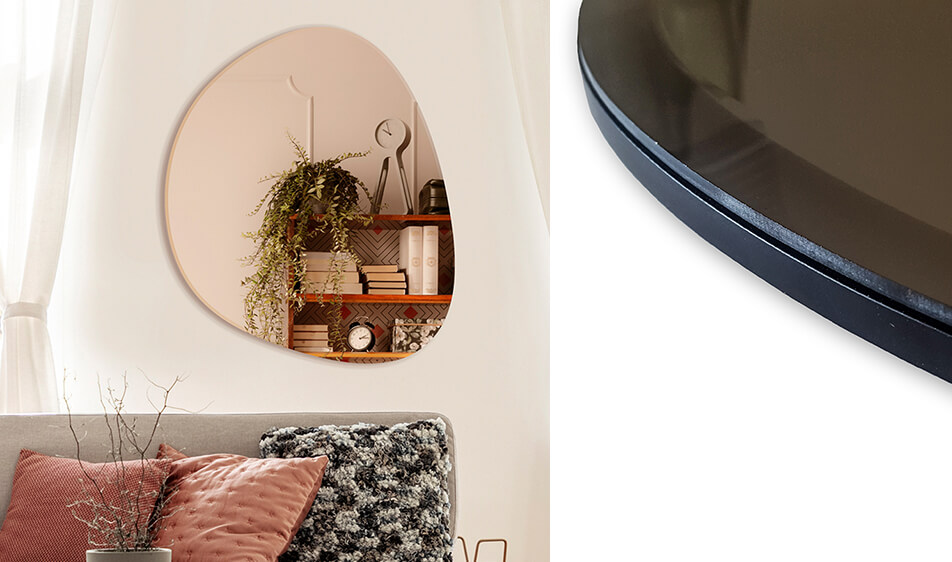 Lustro w różowym złocie - unikalne lustro