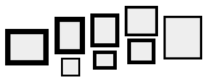 Artystycznie chaotyczna ściana