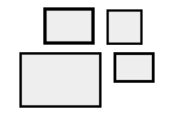 Ściana z 4 obrazami